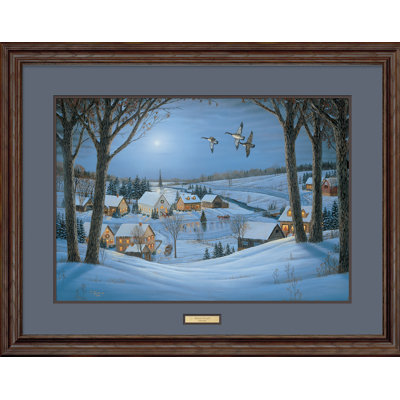 "silent night" par sam timm, reproduction d’art encadrée