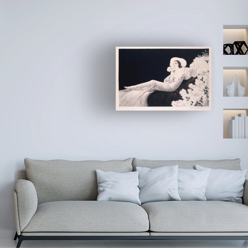 Art sur toile Louis Icart, H 12 po x l 19 po