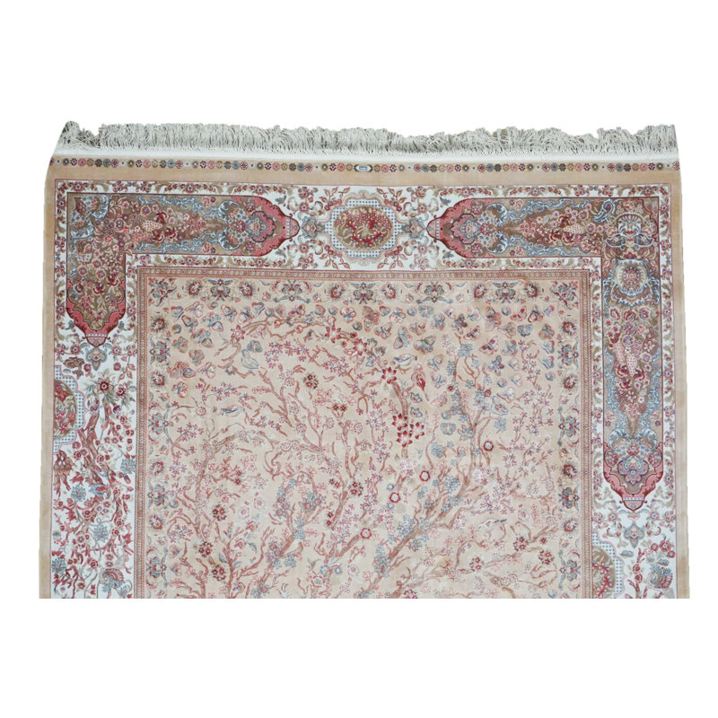 Tapis touffeté en soie 5X8 Hereke