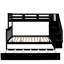 Twinfull Bunk Bed With Storage, , Twin Size Trundle For Organized And Efficient Bedroom Use Functional Storage Options