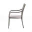 Chaise d'extérieur empilable en rotin PE avec structure en fer et coussins (ensemble de 4), osier