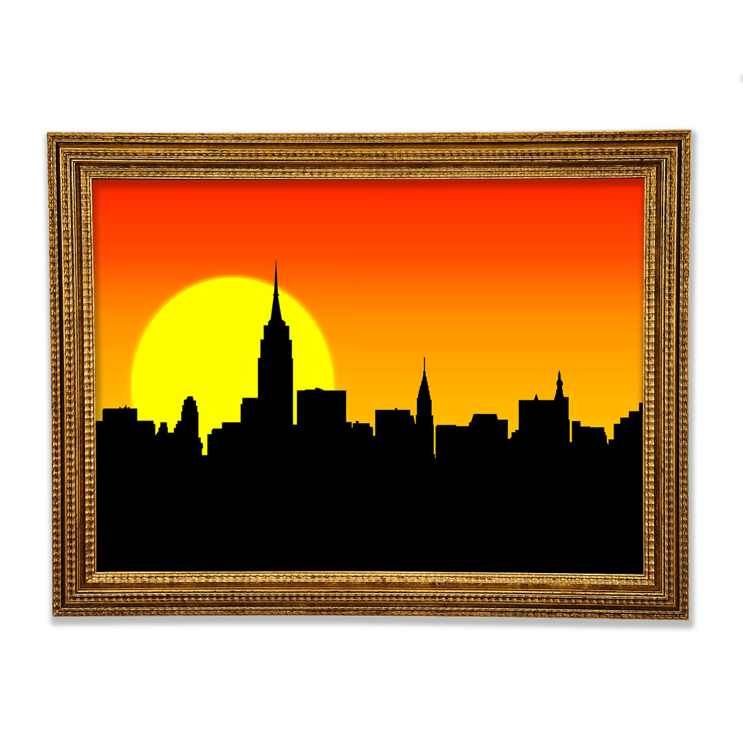 Sonnenaufgang New York City - Einzelner Bilderrahmen Kunstdrucke