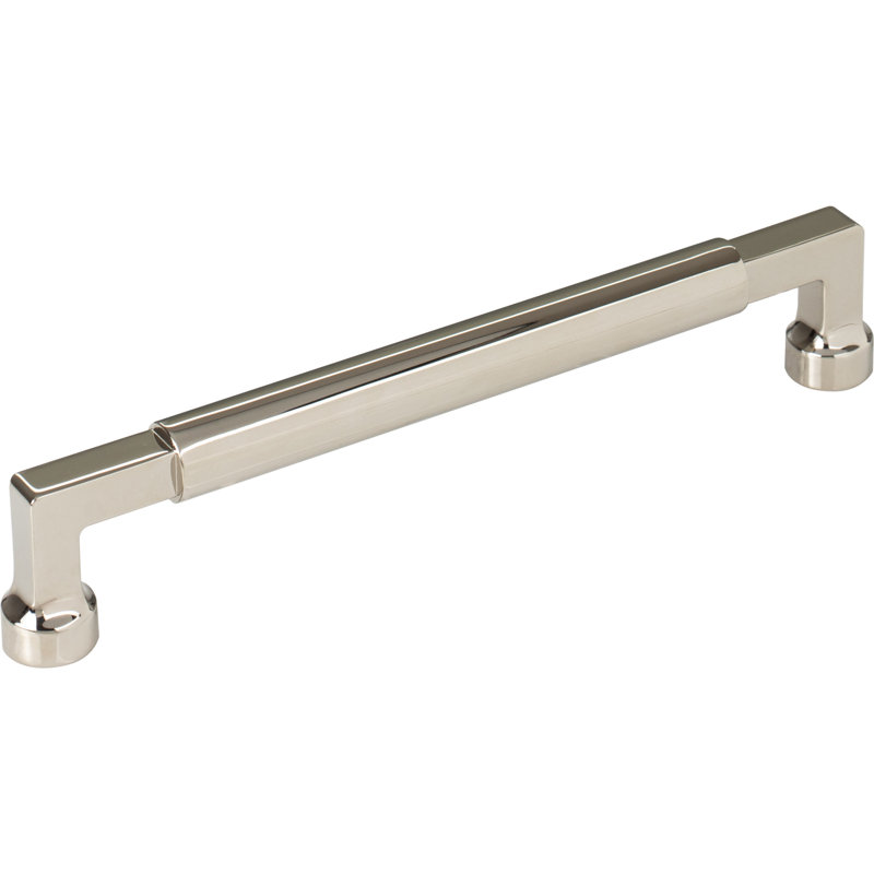 Cumberland 12" Center to Center Bar pull, 6 5/16" Center to Center, Polished Nickel