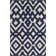 Tapis beige / bleu marine en laine tissé à la main Hemel