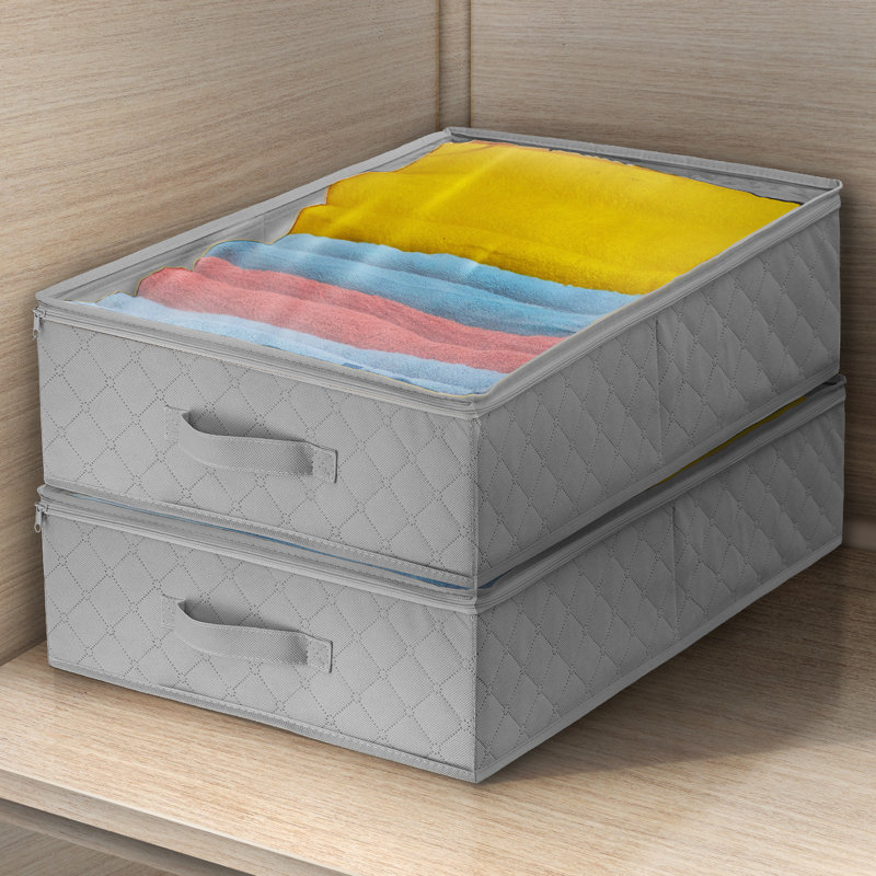 Storage Closet Fabric Cube or Bin, Grey