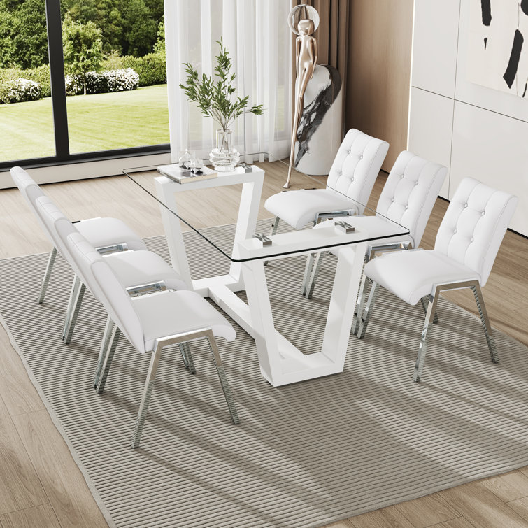Kendle Rectangular 63'' L x 35.4'' W Dining Set