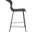 Chaise de comptoir en faux métal brun - Tabourets de bar à dossier solide Coastal