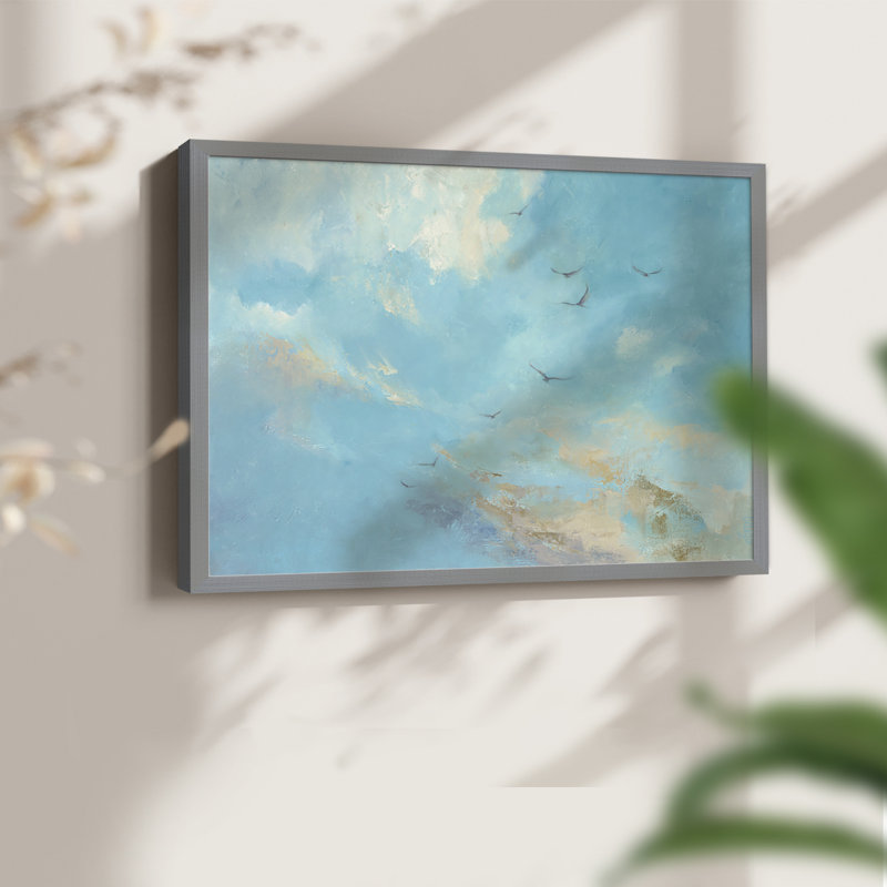 I'll Fly Away -Framed Print - Restickable, 8" H x 10" W, Gray