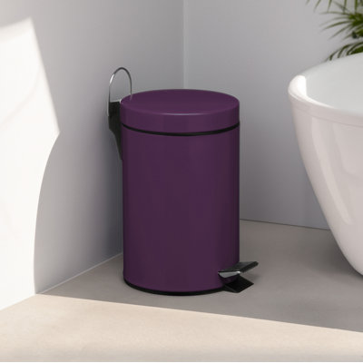 Steel Step On Kitchen Trash Can - 3L
