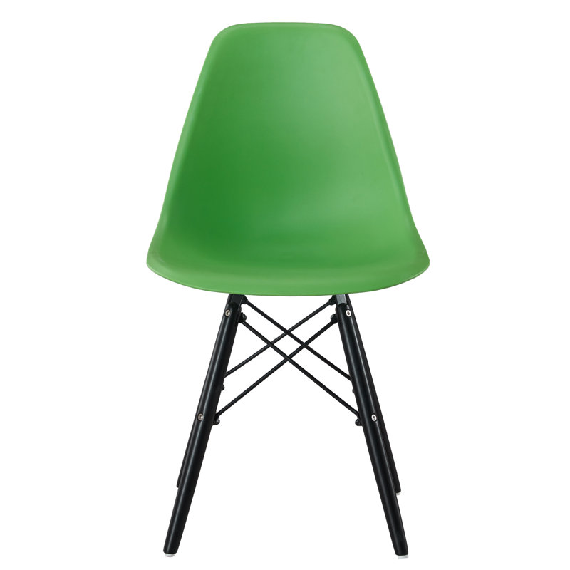 Chaise d'appoint Baranowski, Vert / noir