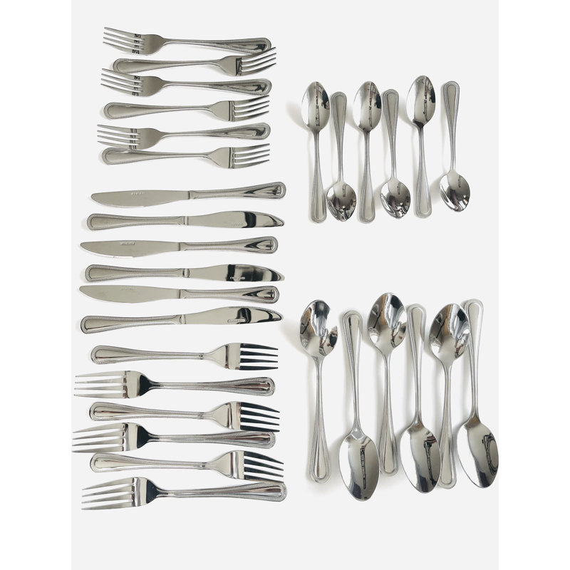 Ensemble de couverts 30 pièces, service pour 6