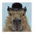 Closeup Capybara with Hat Canvas, design by Studio Bautista-16212003