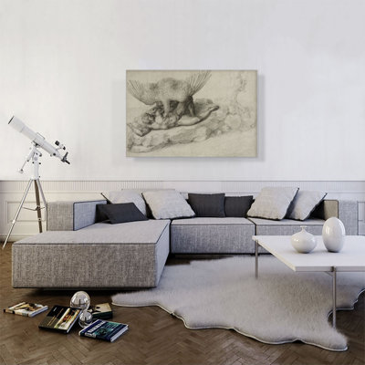 «Tityus 1532» par Michelangelo, reproduction d'art sur toile tendue