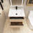 Kyrill 24 " W Wall Mounted Wall Mounted Single Double Single Vanity Bathroom Vanity With Ceramic Top-721370527