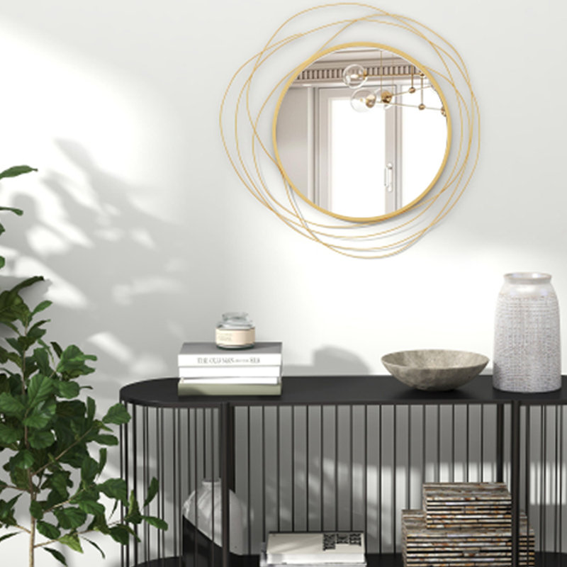  Miroir mural doré 