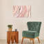 Abstrait, impression moderne sur toile rose moderne et contemporaine
