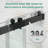 56"-60" W x 76" H Double Sliding Frameless Shower Door, Matte Black Soft Close Buffer Shower Enclosure with 3/8" (10mm) Tempered Easy Clean Safety Glass-108742868