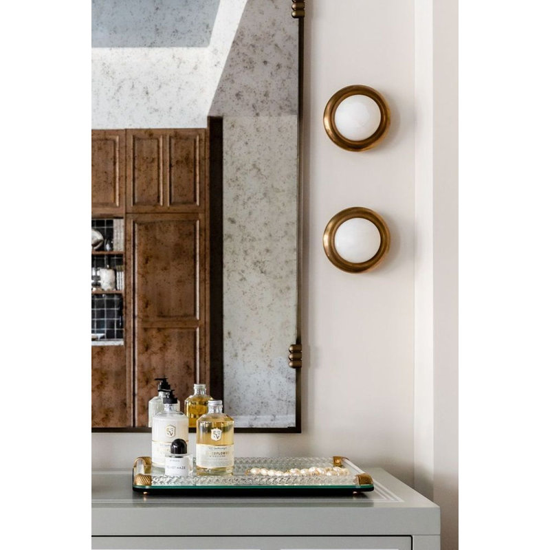 Arlo Rectangle Brass Mirror