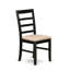 Ensemble de table de salle à manger 5 pièces pour 4 personnes comprenant une table de cuisine ovale avec rallonge papillon et 4 chaises de salle à manger en tissu de lin, noir et cerise, 42 x 60-151726509-211200168-211200171