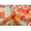 Tapis rouge en laine Kilim