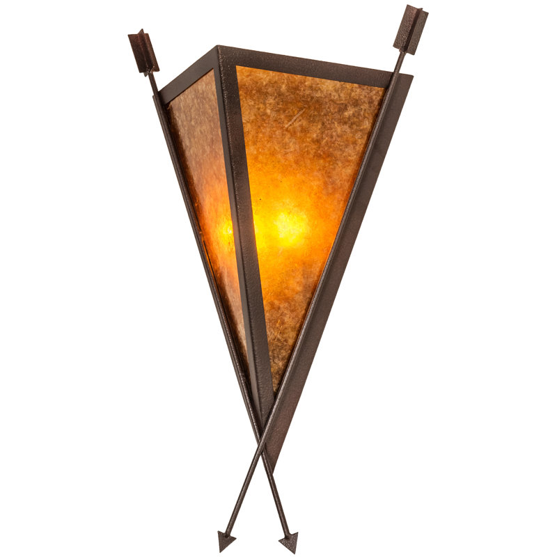 15" Wide Desert Arrow Wall Sconce