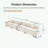 Modular Sectional Couch with 12 Throw Pillows-761621873
