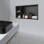 Niche murale encastrée H 12 po x l 24 po avec tablette pour rangement de salle de bain-1628364522