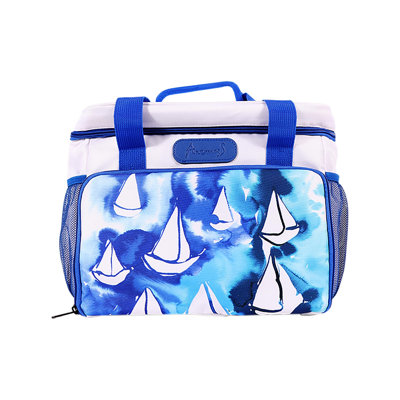 Boîte à lunch isotherme 18,5 L (4,9 gallons), tissu Oxford avec doublure en aluminium PEVA, compartiments à fermeture à glissière 11,8 x 8,7 x 11 pouces