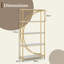 175cm H x 86cm W Metal Standard Bookcase-206953672