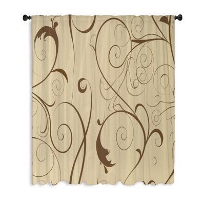 Chinomso Sheer Curtain Single Panel