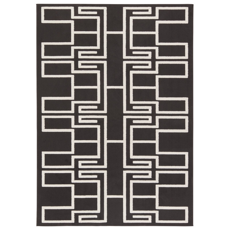 Geometric Indoor / Outdoor Rug, Rectangle 6'7" x 9'6"