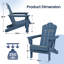 Chaise Adirondack en acier PEHD pliable-1833397270