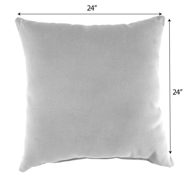 24" Square Palm Leaves Reversible Polyester Throw Pillow