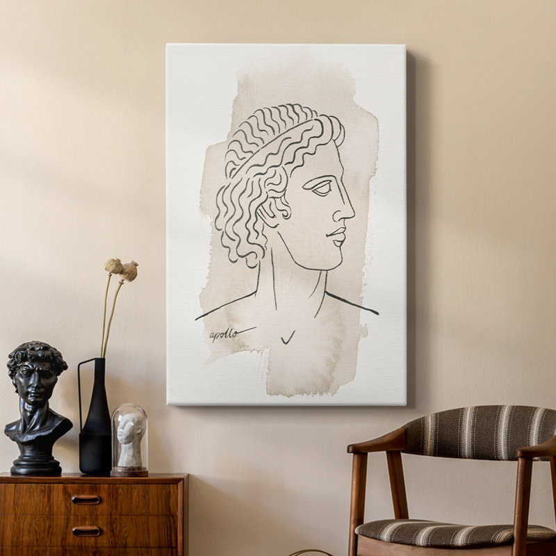 Bustes grecs IV - galerie Cavas sur mesure, H 27 po x l 18 po