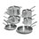 10PC Stainless Clad Cookware Set