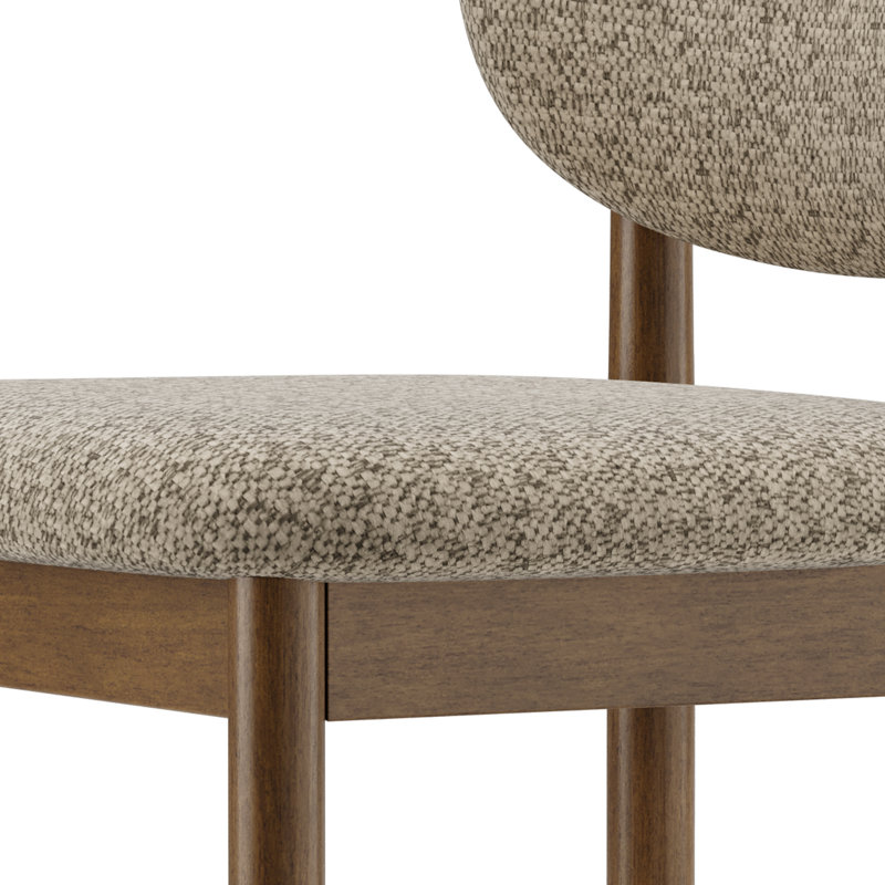 Chaise d'appoint rembourrée en bois massif, Chameau