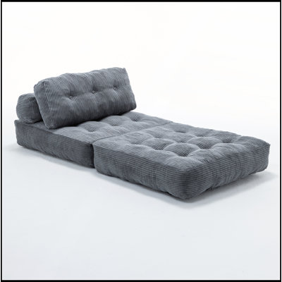 Fauteuil-lit pliant convertible avec coussin et matelas pliable pour le salon et la chambre à coucher
