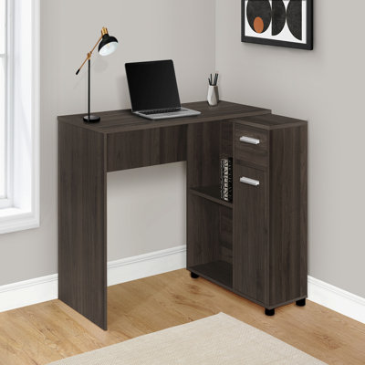 Computer Desk, Home Office, Corner, Storage Drawers, 46"L, L Shape, Work, Laptop, White Laminate, Contemporary, Modern