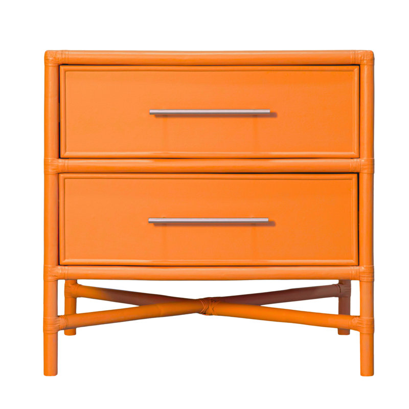 Venice 2 - Drawer Nightstand, Citrus Orange