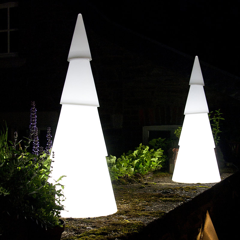 Audria Solar Powered Outdoor Floor Lamp, 100cm H x 39cm W x 39cm D