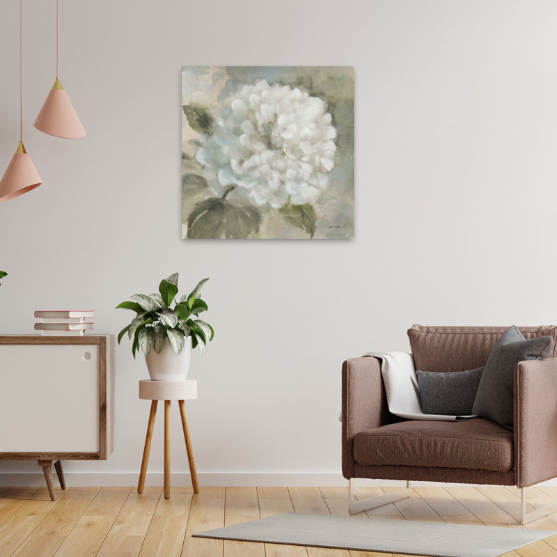 Art floral traditionnel d'hortensia doux, H 24 po x l 24 po