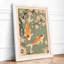 Koi Among Blossoms Japandi - Framed Print-256254314-256254316