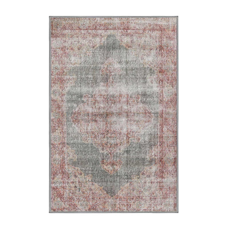 Tapis oriental rouge / vert mer, Rectangle 6 pi x 9 pi