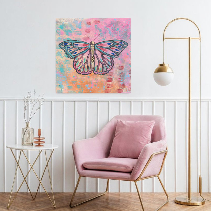 Art lumineux de papillons lumineux II, H 32 po x l 32 po