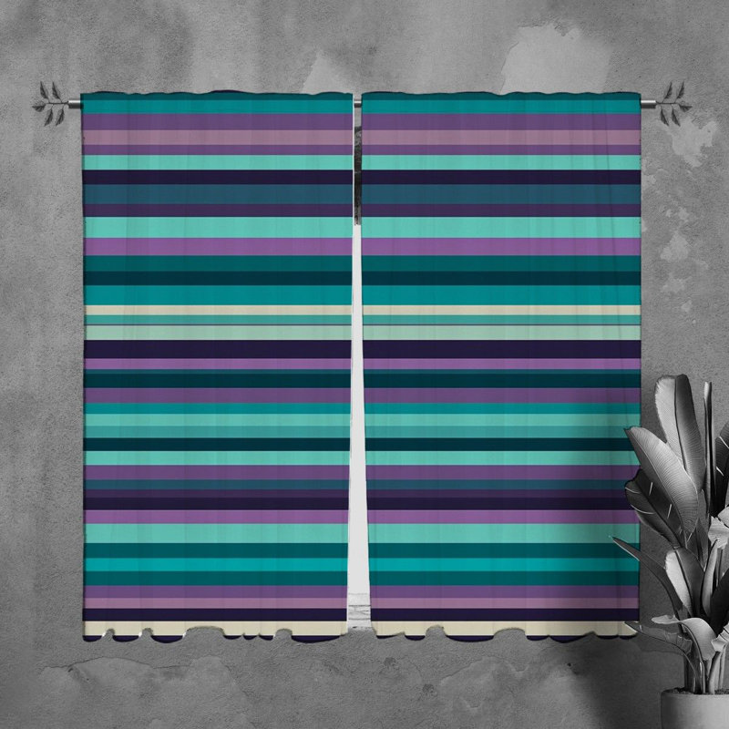 Paire de rideaux obscurcissant en polyester Kalliyah, L 20 po x L 82 po