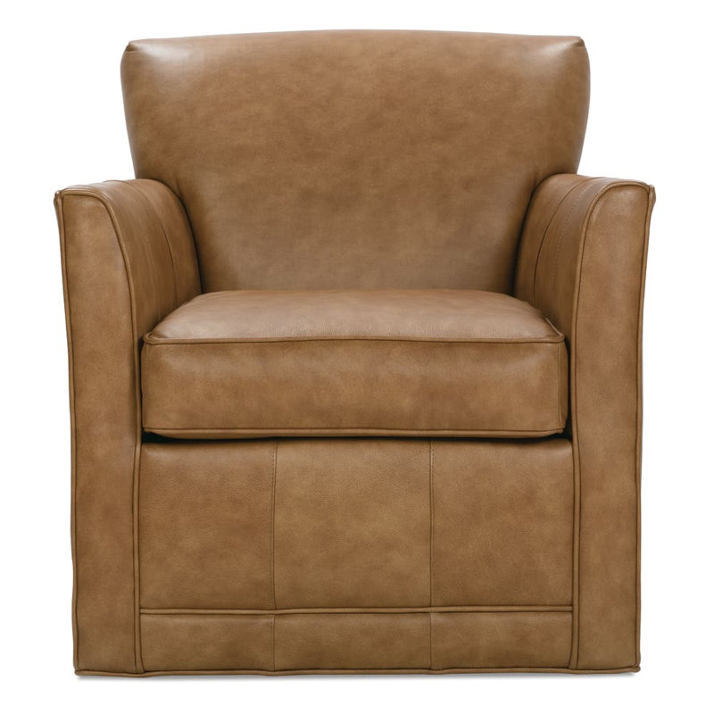 Times Square Leather Swivel Chair, Honey (KL207-92)