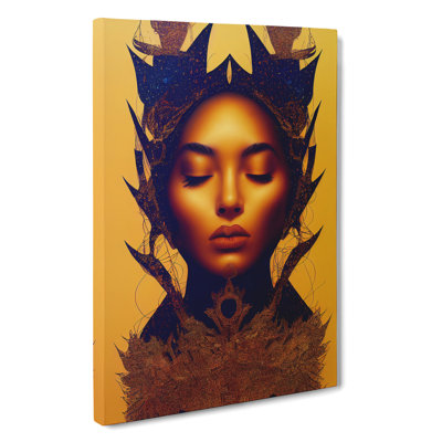A Golden Woman No.3 - Wrapped Canvas