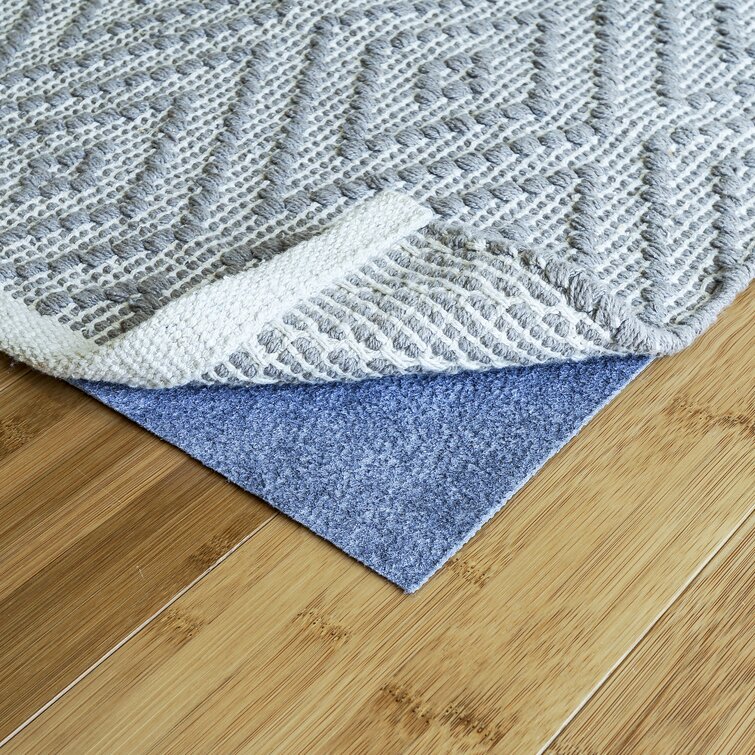  Double Sided Ultra Strong Anti-Slip Rug Felt Pad 3 x 5 ft for  Hardwood Floors, Non Slip Carpet Padding, Thin Profile Non Skid Carpet Mat  Keep Your Rugs in Place- Gray 