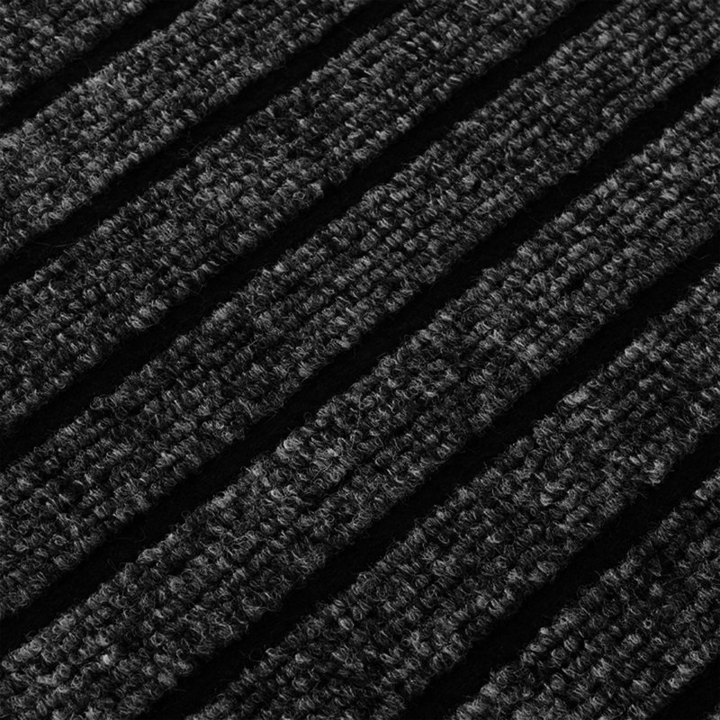 Kirin Non-Slip Indoor Outdoor Dust Resistant Door Mat , 80cm W x 150cm L, Black