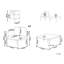 Jarif Metal 2 - Person Seating Group with Cushions-1383245186-1383245189